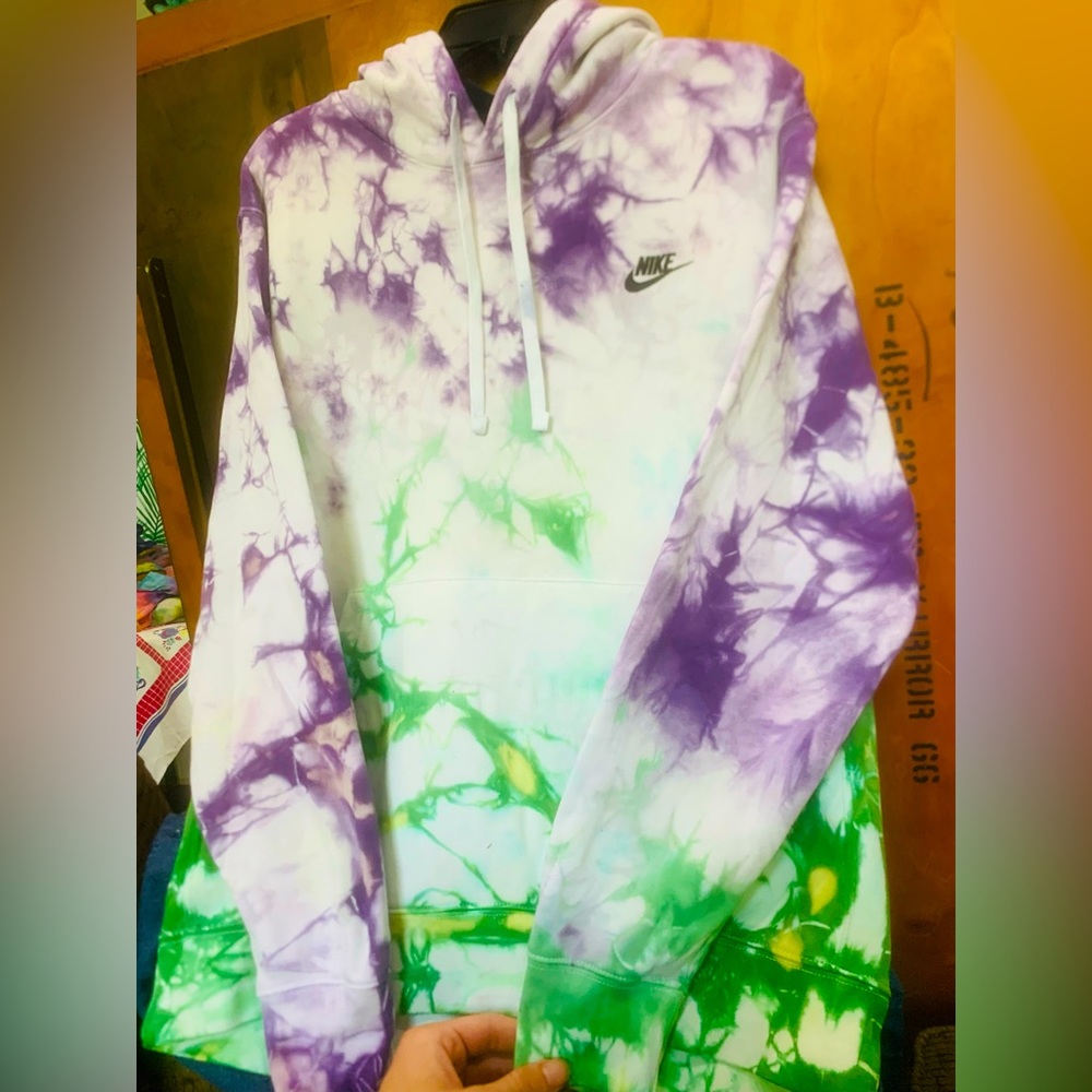 Custom Hand dyed Nike Hoodie! Joker inspired